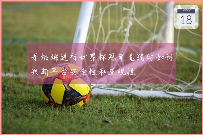 手机端进行世界杯冠军竞猜时如何判断平台安全性和正规性